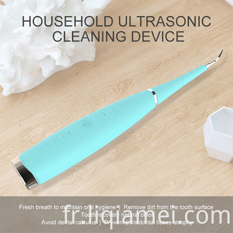 Mini ultrasonic électrique Nettoyer de dents électriques portable Machine de nettoyage de dents imperméable imperméable portable